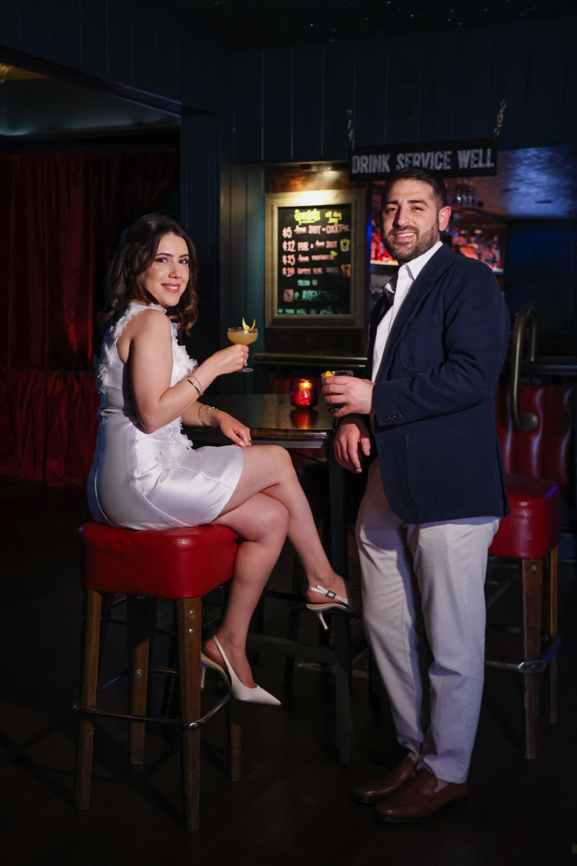 At the bar